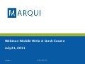 Mobile Web: A Crash Course