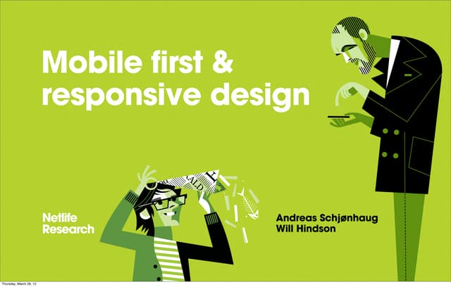 Mobile first responsive web design