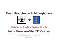 Mobile in Museum Studies (for NYU Abu Dhabi)