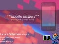 Mobile matters:  The very least you need to know