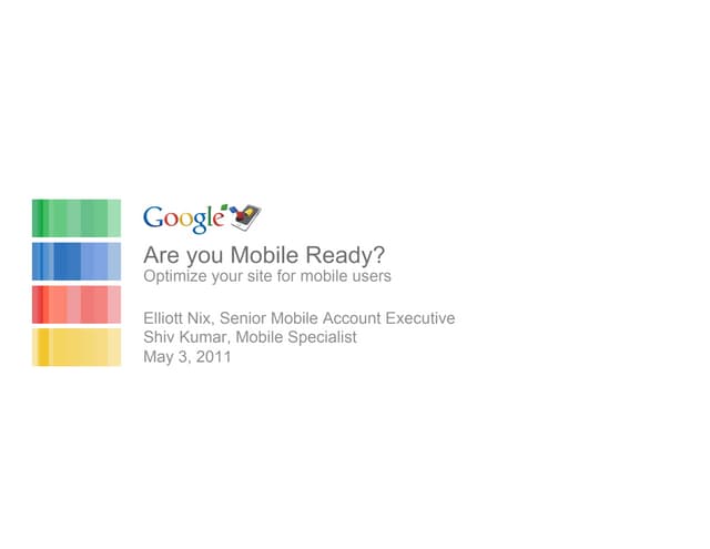 Mobile optimization 5.3.2011