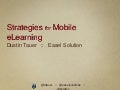 Strategies for Mobile eLearning