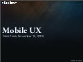 Mobile UX