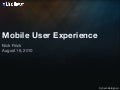 Mobile UX