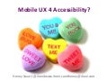 Mobile ux upa