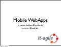 Mobile WebApps