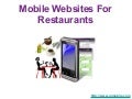 Mobile Websites for Restaurants