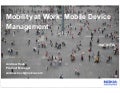 Mobility at Work: Mobile Device Management