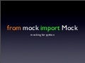 Django User Group 21.02.2012 - Mock