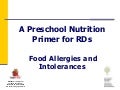 Module 5: Food Allergies and Intolerances