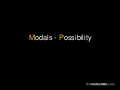 Modals - Possibility