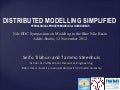 Distributed modelling simplified hydrological process models for humid areas 