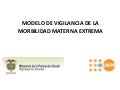 Modelo de Vigilancia de la morbilidad materna extrema