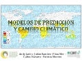 Modelos de predicción y cambio climático