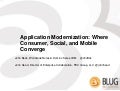 Application Modernization: Where Consumer, Social, and Mobile Converge