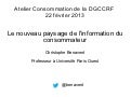 Le nouveau paysage de l'information du consommateur
