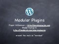 Modular plugins