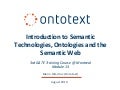 Introduction to the Semantic Web