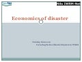 Economics of Disaster 