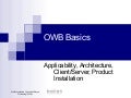 Module Owb Basics