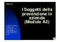 I Soggetti della prevenzione in azienda