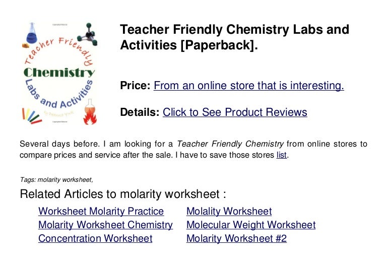 Printables Molarity Worksheet molarity worksheet