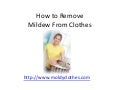 Moldy Smelling Towels