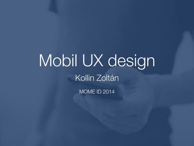 Mobil UX design