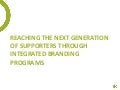 Sheetal Persaud & Matt Barr - Reaching the Next Generation of Supporters through Integrated Branding Programs