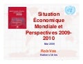 Vue d’Ensemble des Perspectives Économiques
