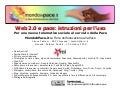Web 2.0 e Pace: istruzioni per l'uso. L'uso dei social network nelle organizzazioni nonprofit