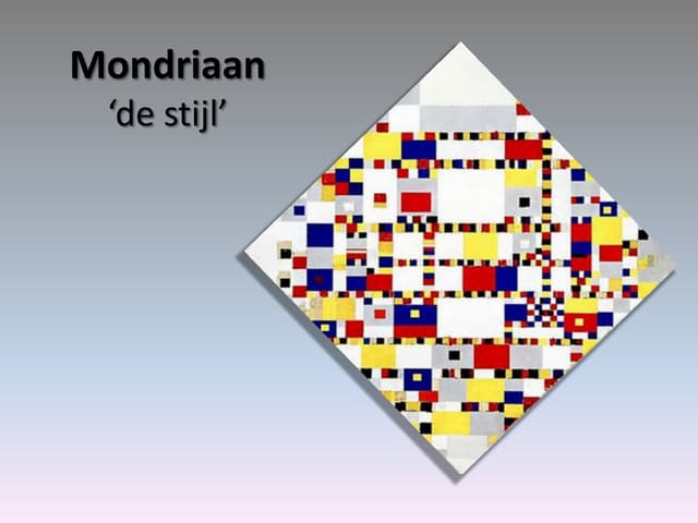 Mondriaan les 1