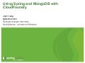 using Spring and MongoDB on Cloud Foundry
