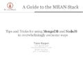 The MEAN Stack: MongoDB, ExpressJS, AngularJS and Node.js
