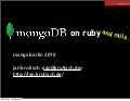 MongoDB on Rails (and Ruby)