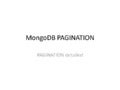 Mongo db pagination