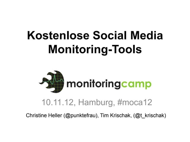 Kostenlose Social Media Monitoring Tools