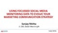 Using Social Media Monitoring to Evolve a Marketing Communication Strategy