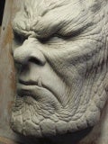 Monster half mask clay