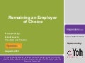 Monster.com Webinar: Remaining An Employer of Choice