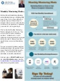 Monthly mentoring mode infographic