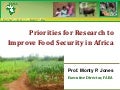 Monty Jones Africa Australia consultationPriorities for Research to Improve Food Security in Africa