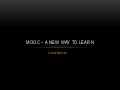 Mooc   a new way to learn con verge11