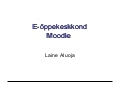 Moodle kasutus - õppija