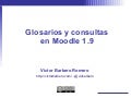 Glosarios y consultas en Moodle 1.9