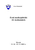 Matkajuhtide 42. Kokkutuleku Broshyyr 2009 Mooste