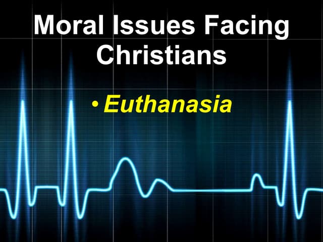 Moral Issue Of Suicide