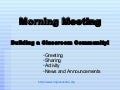 Morning Meeting