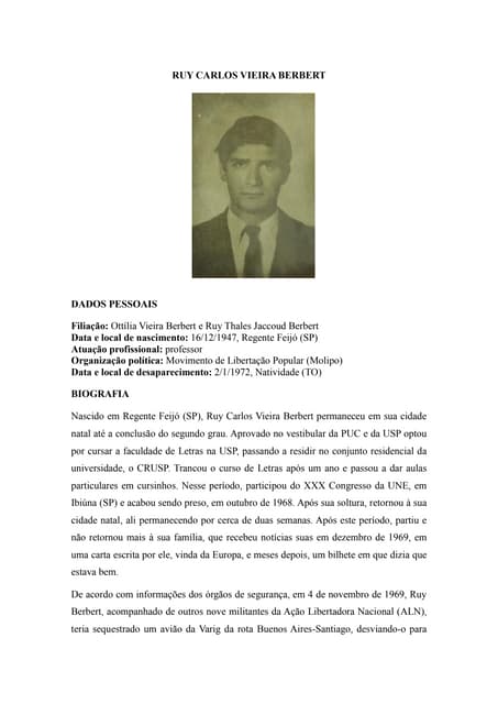 Relatório CNV - Volume III - Mortos e desaparecidos 1972 - Maio de 1973