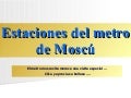 estaciones Metro de Moscu